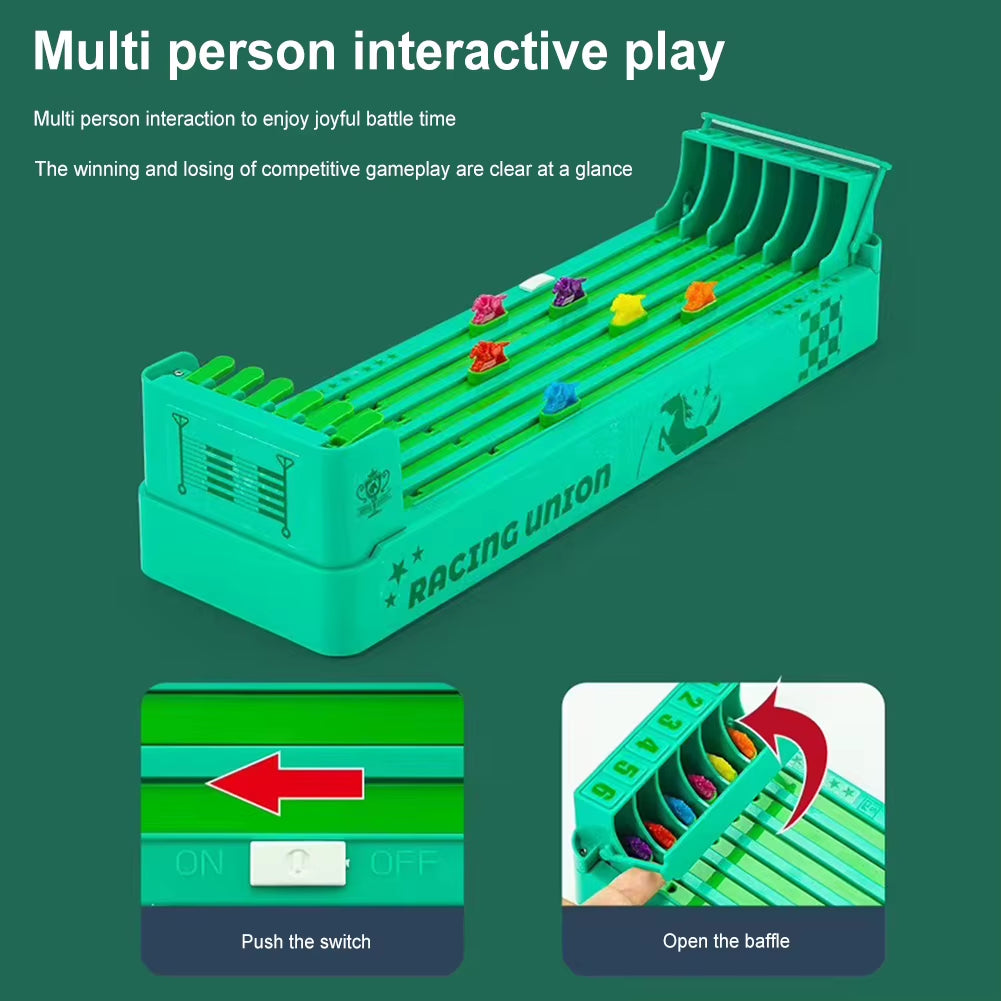 Classic Battery-Powered Horse Racing Board Game for Family and Friends Interaction
