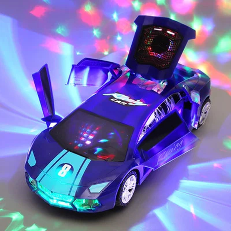 Electric Rotating Deformation Police Car Toy for Children - Ideal Christmas and Birthday Gift