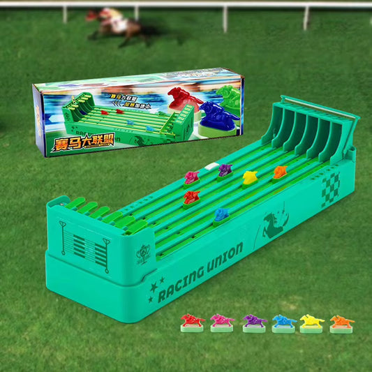 Classic Battery-Powered Horse Racing Board Game for Family and Friends Interaction