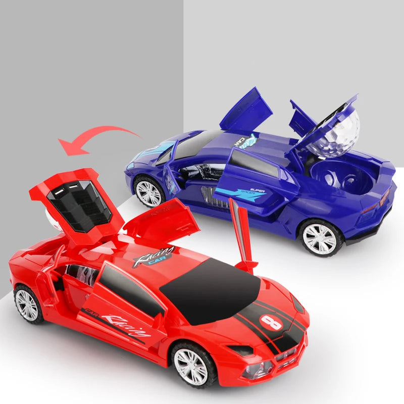 Electric Rotating Deformation Police Car Toy for Children - Ideal Christmas and Birthday Gift