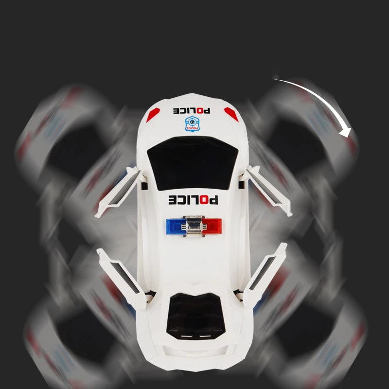 Electric Rotating Deformation Police Car Toy for Children - Ideal Christmas and Birthday Gift