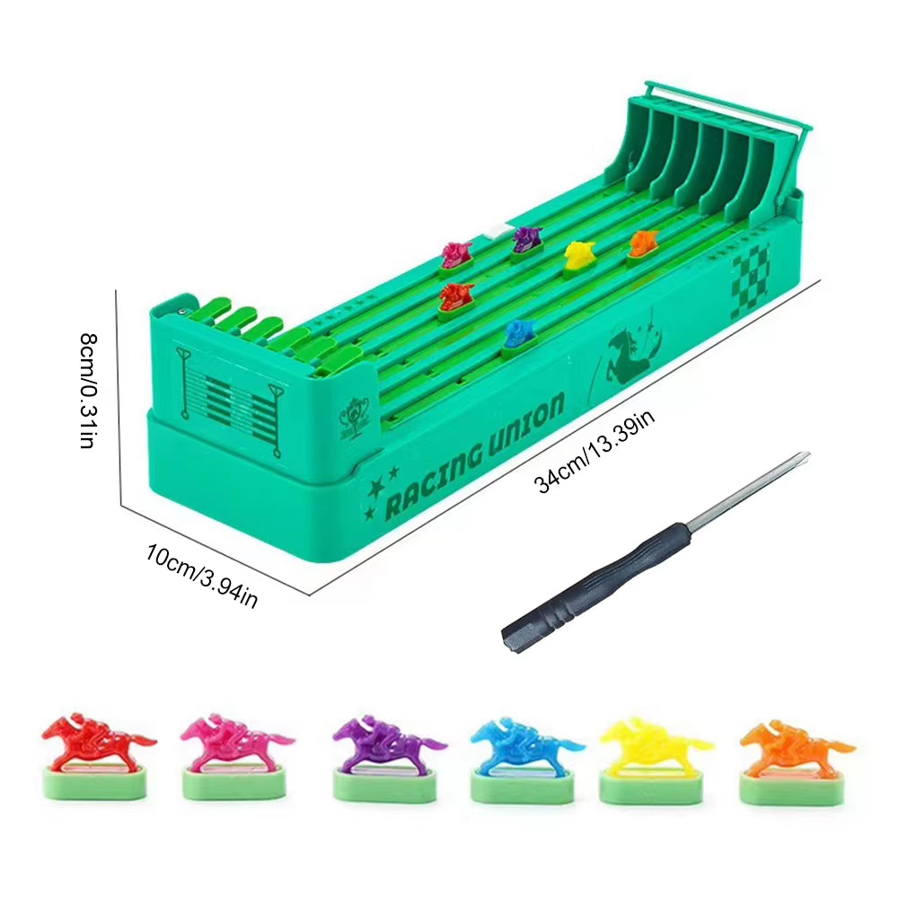 Classic Battery-Powered Horse Racing Board Game for Family and Friends Interaction