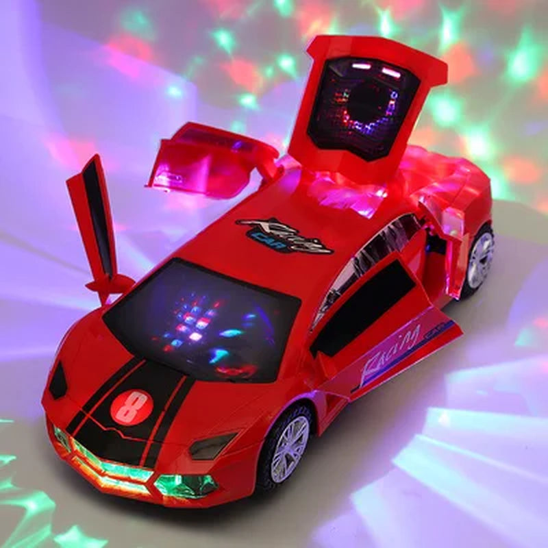 Electric Rotating Deformation Police Car Toy for Children - Ideal Christmas and Birthday Gift